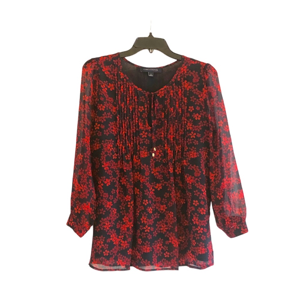Tommy Hilfiger Floral Blouse Sz M - Picture 1 of 6
